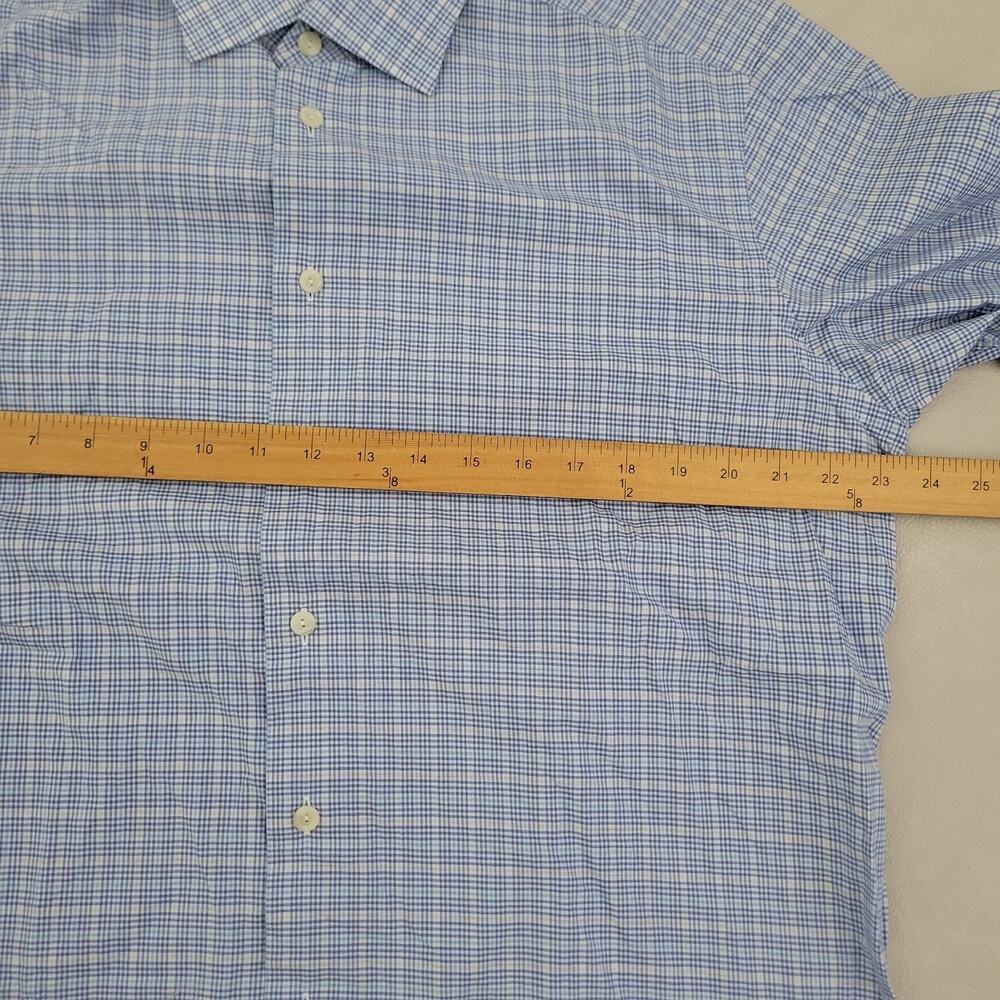 Eton Contemporary Fit Button Down Shirt Cotton Fine Twill Melange Shirt 17/43 - Picture 5 of 9